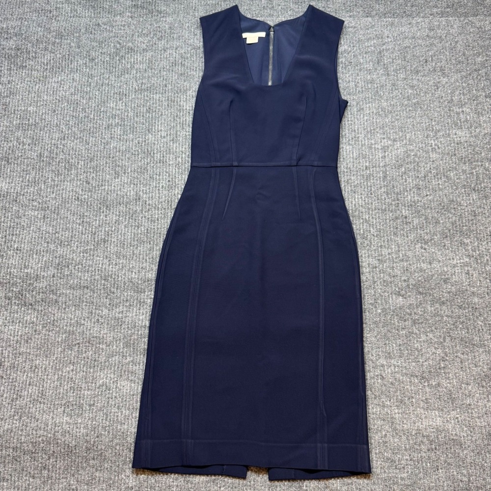 Antonio Berardi Silk Blend‎ Sheath Midi Dress US 2 EU 38 Designer Luxury Chic